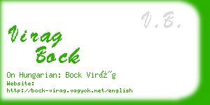 virag bock business card